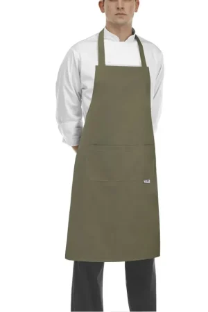 Popolare Grembiule con tascone BIP APRON Olive green