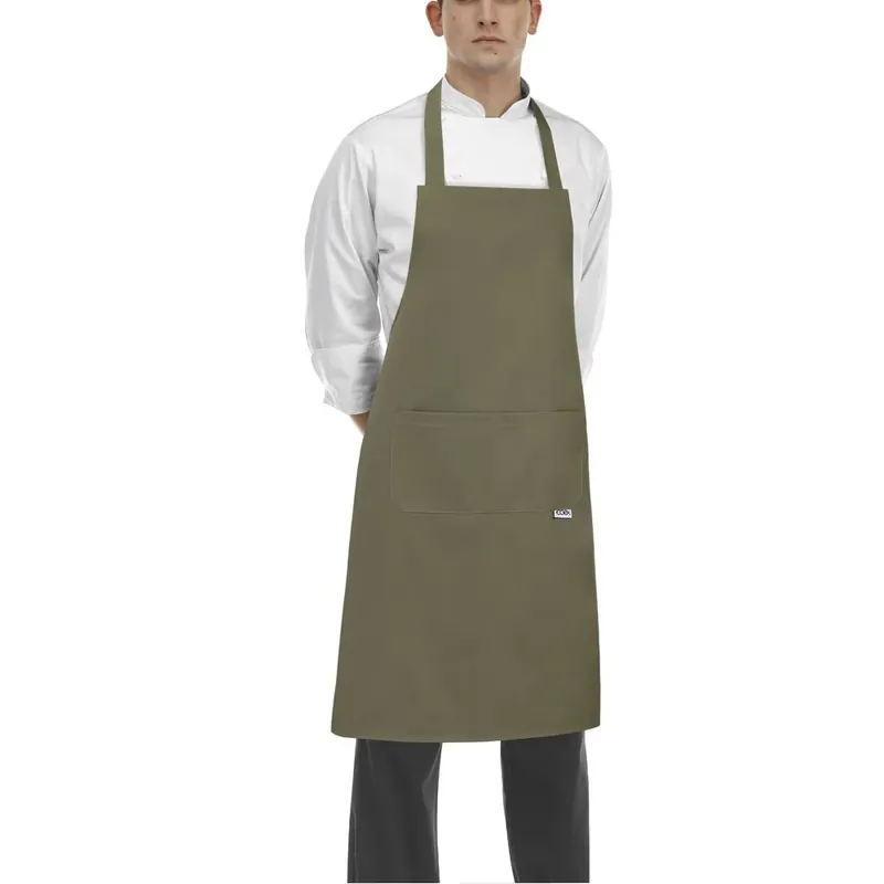 Popolare Grembiule con tascone BIP APRON Olive green