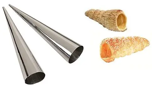 10 stampi per cannoli/cornetto in inox D. mm. 34 - Lunghezza mm. 110 Ordina Subito
