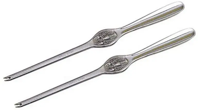 2 Stiletti - forchettine aragosta in acciaio inox Nuovo Arrivo
