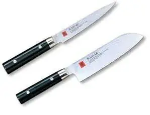 Offerta Lampo Set Orientale 2 coltelli in damasco per lavorazione verdure di Kasumi