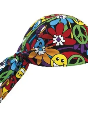 Bandana Peace and Love sagomata in cotone Scelto Dai Clienti