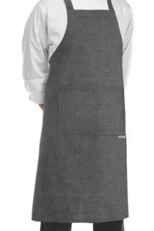 Consegna Rapida Grembiule con pettorina Garden New colore Grigio