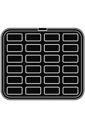 24 impronte rettangolari 70x33/67x31 h 8 mm - Piastra per Cookmatic 380x330 mm Occasione Imperdibile