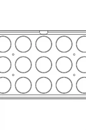 15 impronte tonde Ø 80 x h 20 mm - Piastra 530x330 mm per Cookmatic Maxi Miglior Prezzo