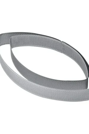 Fascia inox microforata ellisse 210 x 115 x h 20 mm - 2/4 porzioni Spedito Oggi