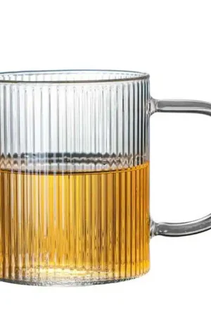 Affare Bicchiere tè grande con manico 400 ml Schoenhuber Stripes