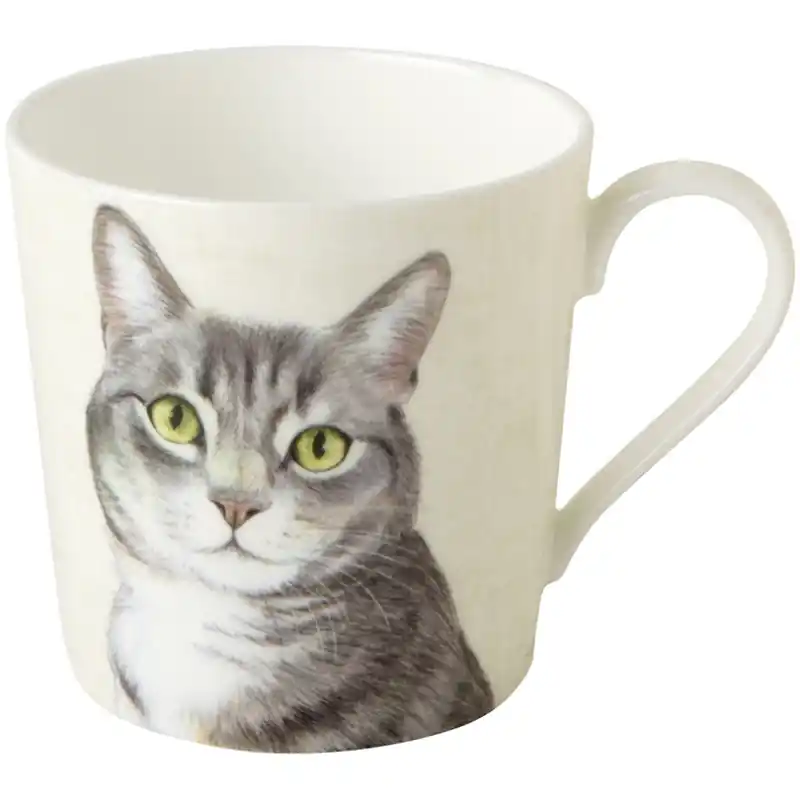 A Buon Prezzo Mug tazza con gatto Bone China 350 ml IHR Farm Cat Cream