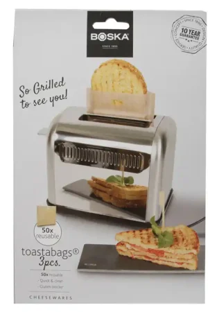 3 sacchetti per tostapane riutilizzabili Boska Toastabags Esclusivo