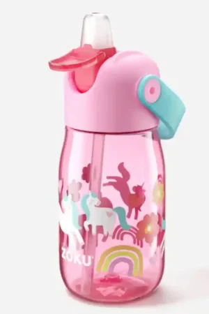 Affare Borraccia per bambini Unicorno rosa 415 ml Zoku Kids Flip