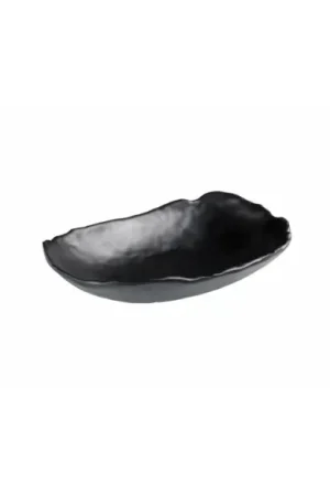 Acquista Ora CIOTOLA OVALE NERA 22 X 15 H.4,7 CM IN MELAMINA LEONE