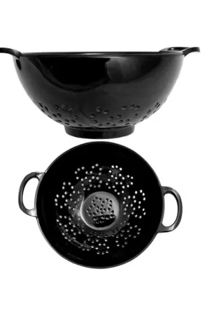 Acquista Ora SCOLAPASTA NERO Ø 19,7 H.7,5 CM IN MELAMINA LEONE