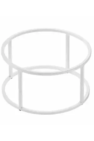 Direttamente Dal Produttore STAND BUFFET TONDO Ø 32 ALTEZZA 16 CM IN METALLO BIANCO LEONE