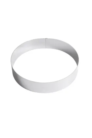 ANELLO PER TORTE CM. 24 H.6 IN ACCIAIO INOX Di Tendenza