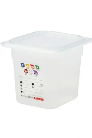 Acquista Ora BACINELLA GN 1/6 H150 LT.2,2 IN POLIPROPILENE CAMBRO