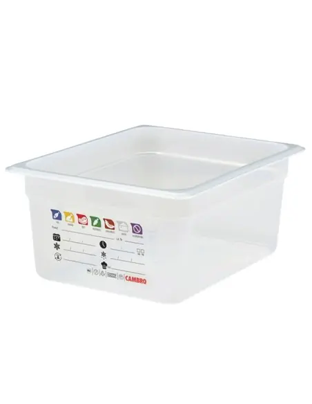 A Buon Prezzo BACINELLA GN 1/2 H150 LT.8,9 IN POLIPROPILENE CAMBRO