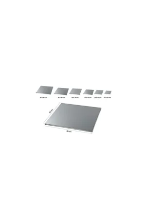Miglior Prezzo Sottotorta quadrato argentato 20CM