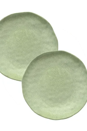 Atmosfera Verde Set 2 Piatti Frutta - MELAMINA, Ø21 cm Novità