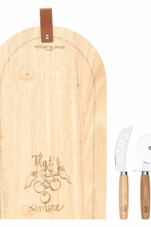 Aumm Tagliere Pizza - Legno, 40x25x1,5 cm Consegna Rapida