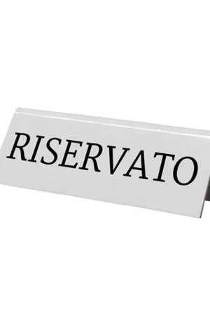 Securit Segnaposto Riservato - Confezione da 5 pezzi Ultime Pezzi