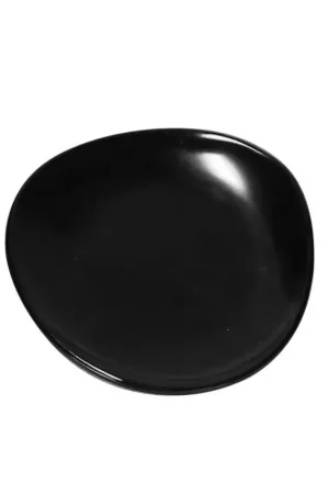 EFAY Le Petit Flow Piattino nero finger food in melamina cm 10 - Confezione 24 pezzi Nuova Collezione