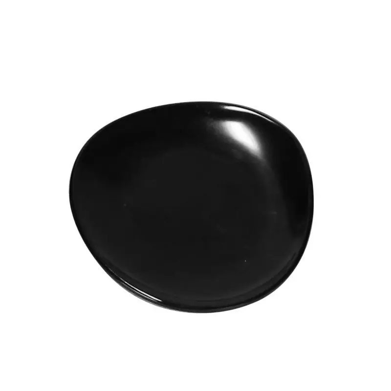 EFAY Le Petit Flow Piattino nero finger food in melamina cm 10 - Confezione 24 pezzi Nuova Collezione