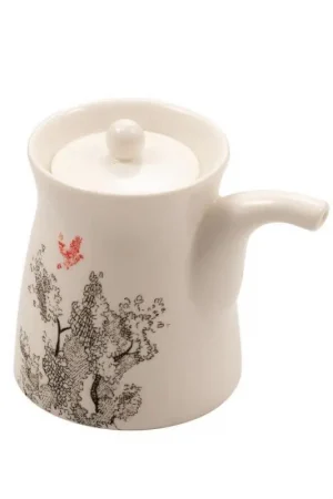 Compra Adesso LE COQ PORCELAINE KERASIA Salsiera per soia con coperchio color avorio cl 18 - Confezione da 6 pezzi