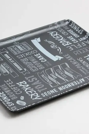 Compra Oggi Stesso EFAY GN Baker Writing Vassoio GN 1/2 nero in melamina con piedini cm 32,5x26,5