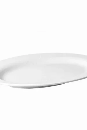 VASSOIO IN MELAMINA OVALE CM 64 X 44 X 5 RAIN DI TABLE TOP Pagamento Sicuro