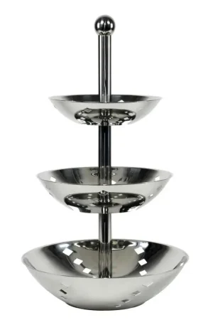 Acquista Ora ILSA Alzata Quadri 3 Piani D. 31/25/20 cm Acciaio Inox 18/10
