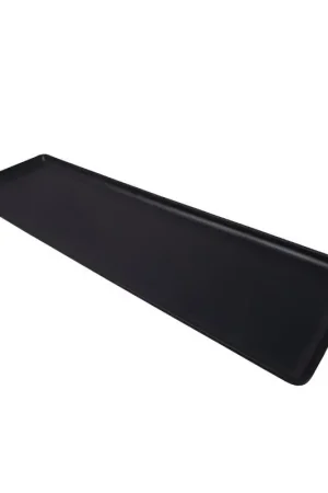 EFAY GN Baker Vassoio GN 2/4 nero in melamina con piedini cm cm 53x16,2 Prezzo Di Fabbrica