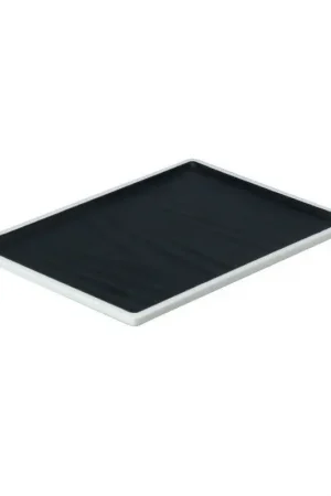 A Buon Prezzo EFAY Taiji Vassoio rettangolare nero in melamina cm 25,4x18,3x1,7