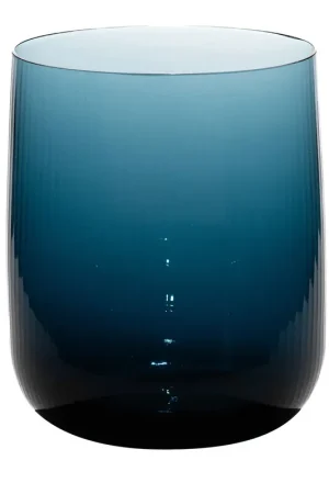 Set di 2 bicchieri grandi Stilla Liquida Deep Blue di Federico Peri Di Tendenza