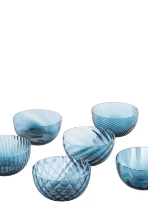 Solo Oggi Set di 6 ciotole assortite Idra Air-Force Blue