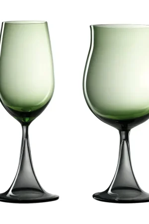 A Buon Prezzo Set di bicchieri da vino verde Bourgogne Gran Cru e Riesling Mille e Una Notte di NasonMoretti e Stefano Marcato