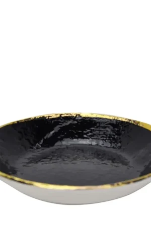 A Buon Prezzo Set di 6 piatti da risotto Preta Oro Black Gold