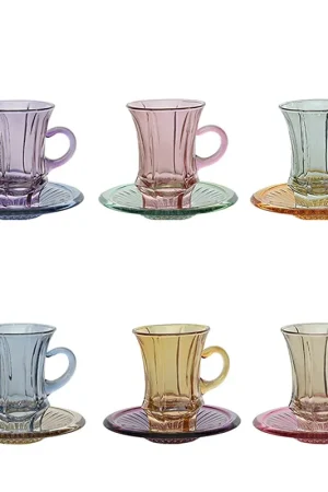 Ada 11 Set di sei tazze da caffè espresso con piattino Professionale