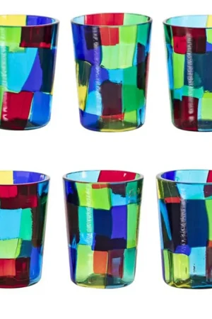 A Buon Prezzo Set di 6 bicchieri da shot Acquamarina di Angelo Ballarin