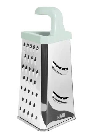 Offerta Limitata Grattugia In Acciaio Inox Con 3 Lati E Il Manico In Legno