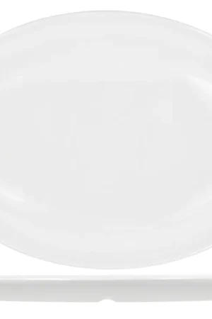 Occasione H&H Piatto ovale in melamina bianca dimensioni 53 x 37.5 x 3 cm