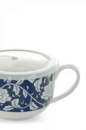 Novità H&H Set 3 Tazze Jumbo Sakura Con Coperchio e Datario Cc 860