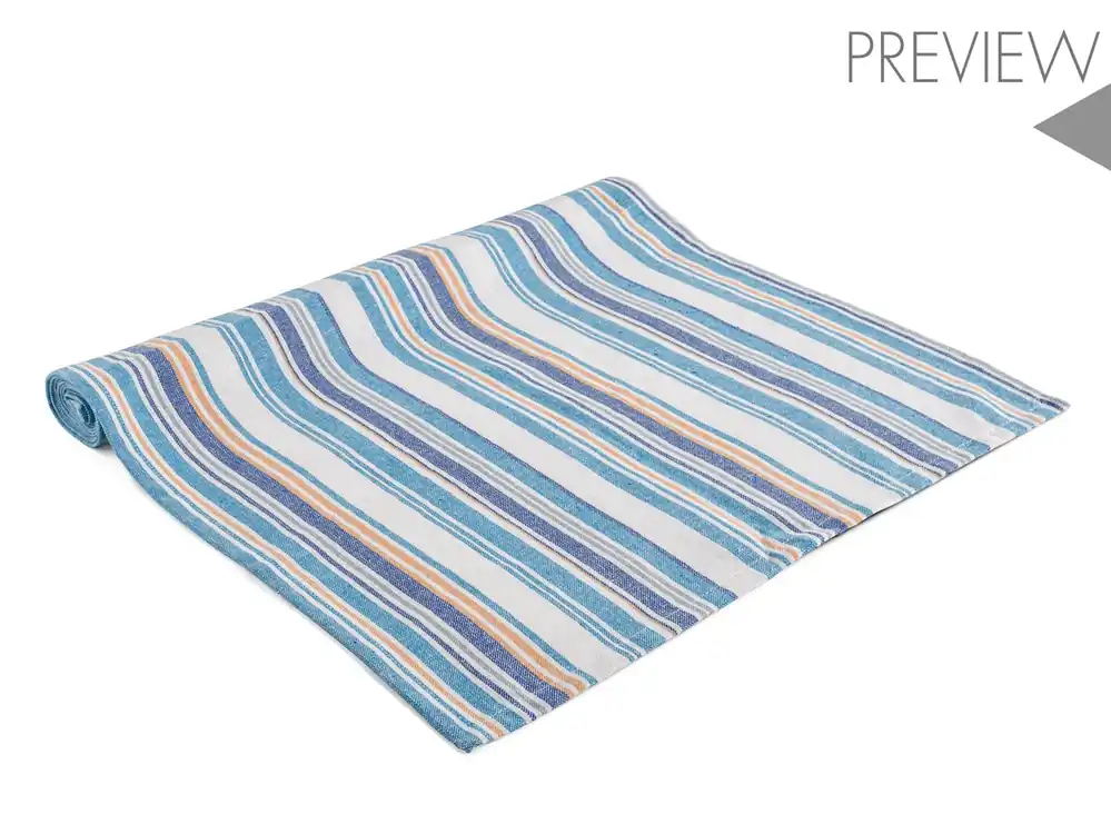 Consegna Rapida H&H Runner Coastal Vibes Cotone Poliestere Cm 40X140