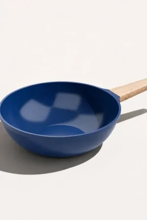 COOKUT L‘Incredibile Padella Wok Antiaderente 28cm Blu Mirtillo Metallo Più Venduto