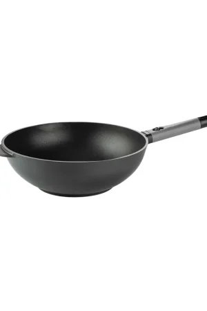 GUZZINI Cook&Space Padella Wok con Manico Removibile 32cm A Buon Prezzo