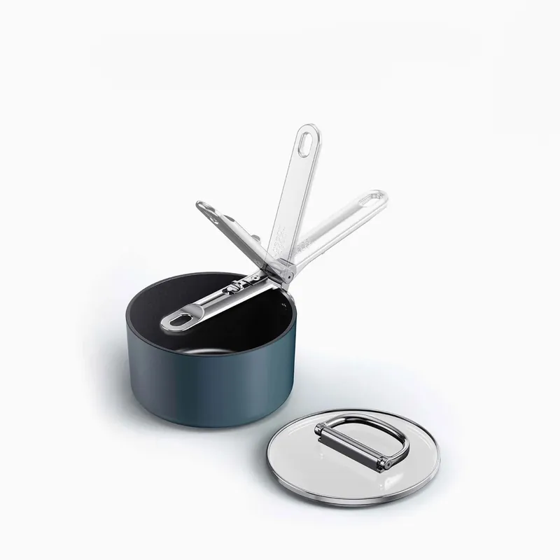 A Buon Prezzo JOSEPH JOSEPH Pentola con Manico Pieghevole e Coperchio Space 15cm Ceramica Antiaderente Blu