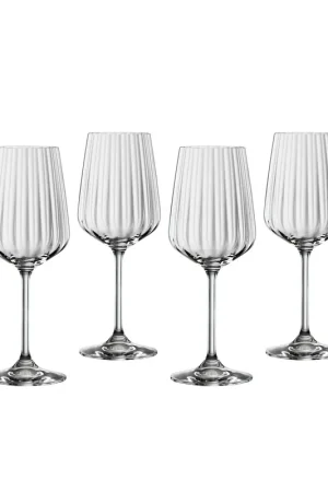 SPIEGELAU Lifestyle Calice da Vino Bianco in Cristallo Set 4 Pezzi 440ml Ultime Pezzi